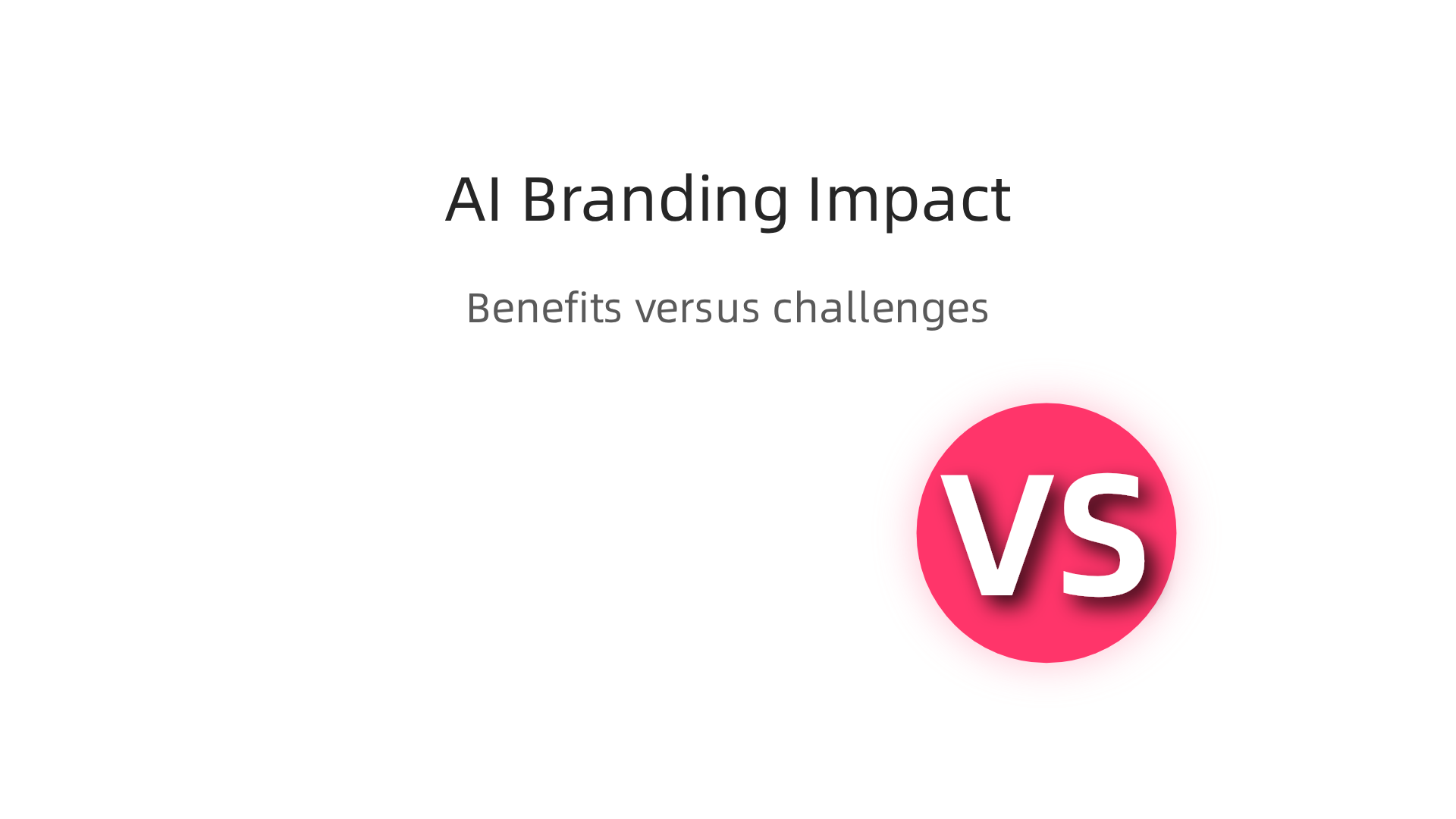 An infographic summarizing the dual impact of AI on corporate branding, offering both benefits and challenges.