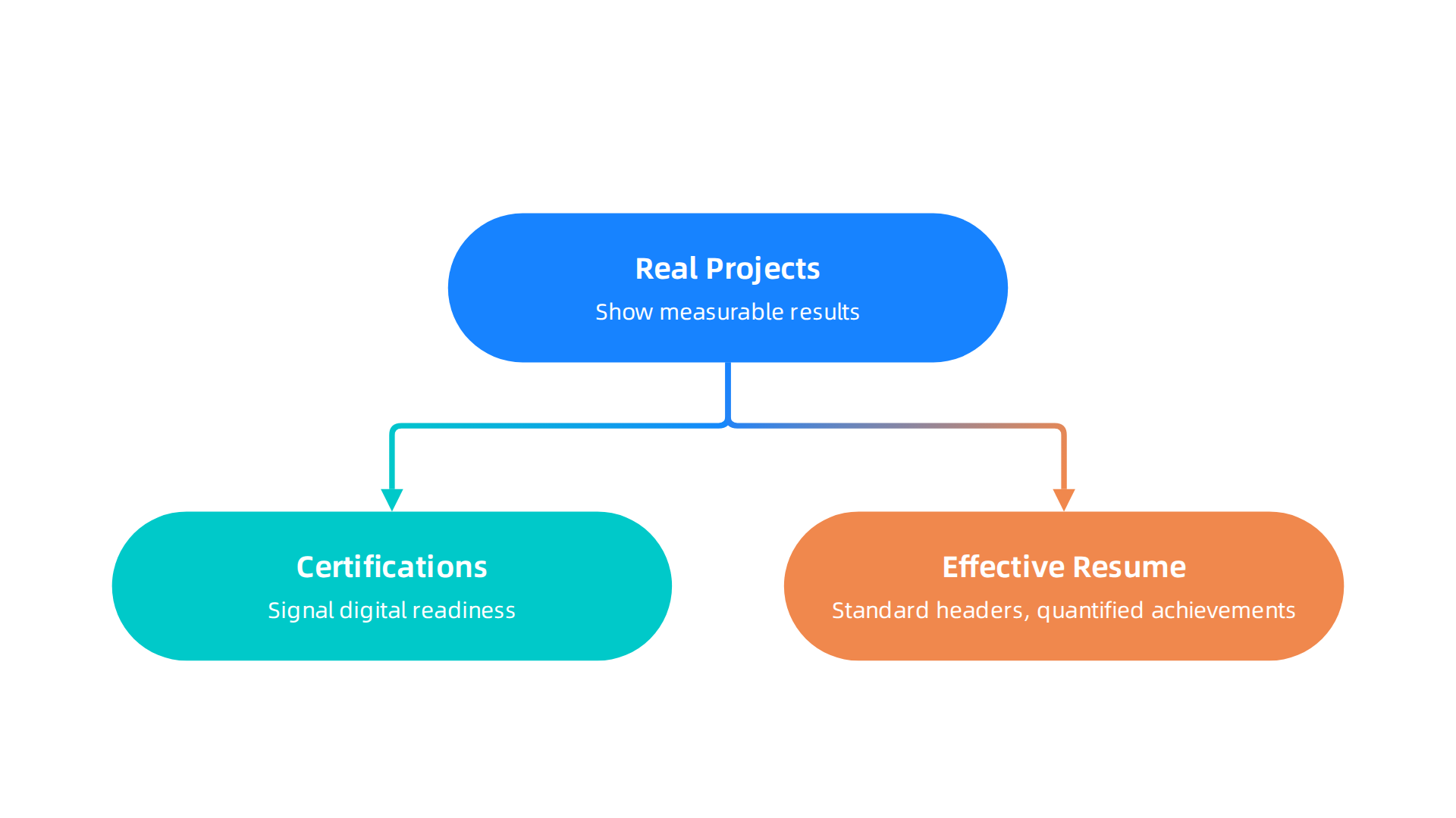 Essential components for creating a competitive marketing portfolio and resume.