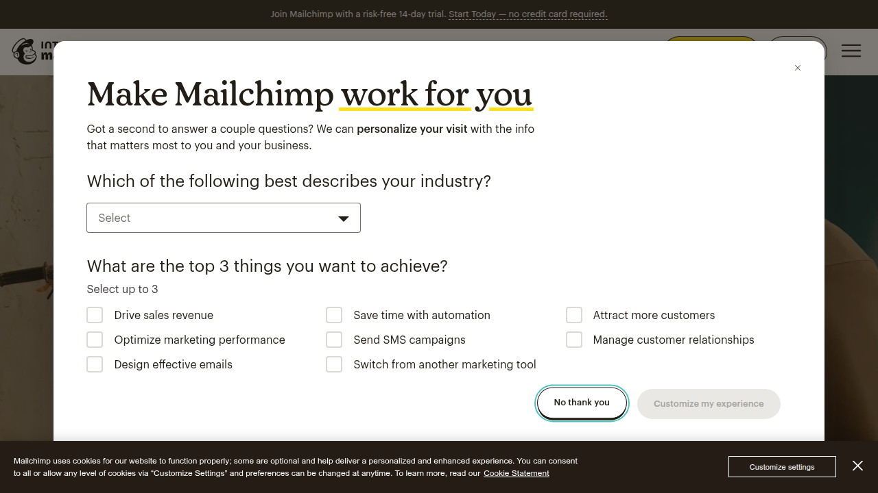Mailchimp offers various marketing tools and educational resources, including insights into SEO for digital marketing.
