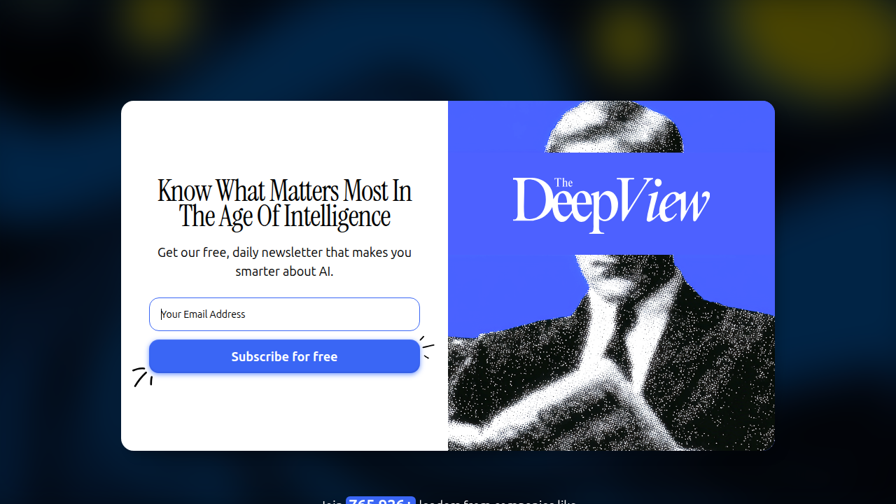 Stay informed on AI's impact on media and marketing with daily updates from The Deep View Newsletter.