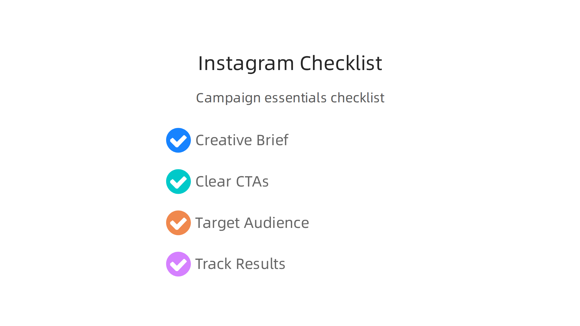 A quick checklist for effective Instagram influencer marketing campaigns.