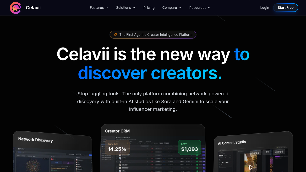 Screenshot of the Celavii website, a resource for legal and compliance information in influencer marketing.