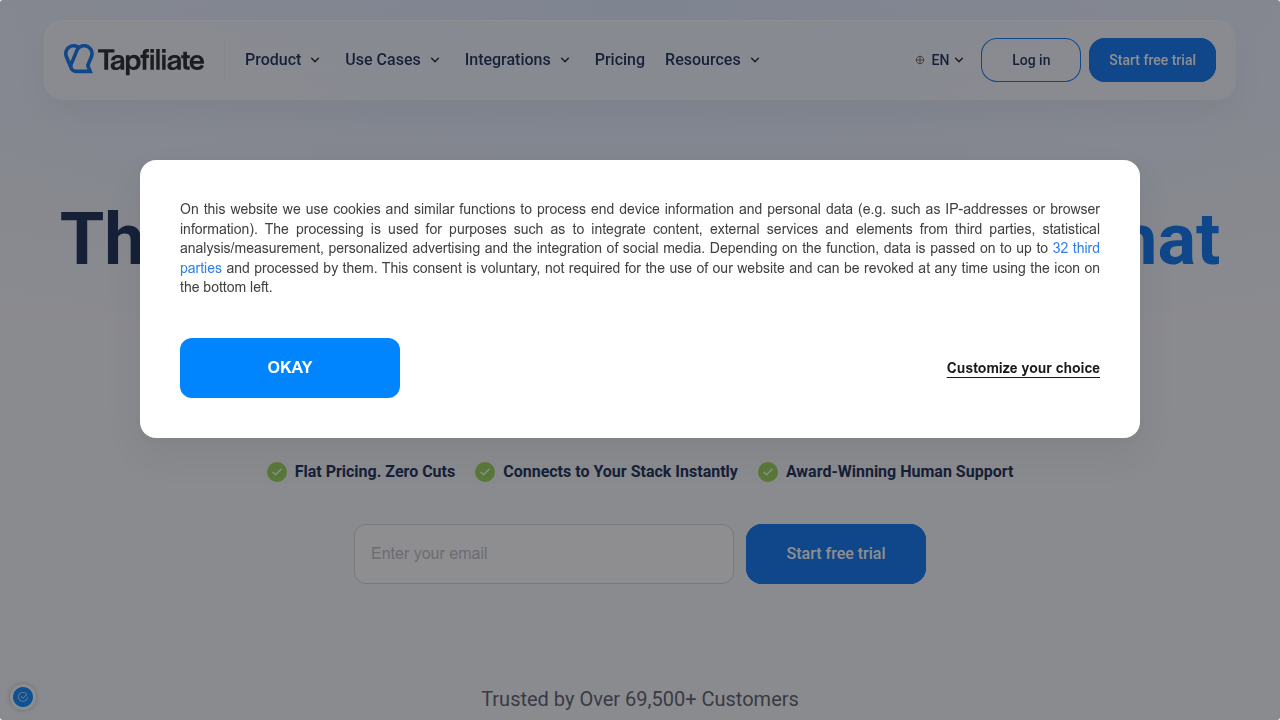 Tapfiliate offers affiliate tracking software, helping businesses accurately attribute sales and actions to their partners.